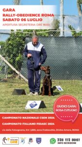 Gara Rally Obedience Roma - 6 Luglio 2024